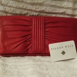 Eileen West Red Leather Wallet